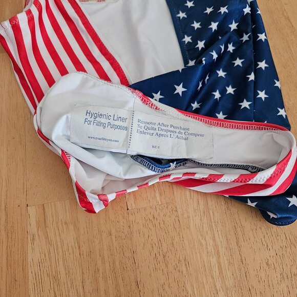 Chubbies American Flag Swimsuit One Piece USA‎ - Sz XS - NWOT - Picture 6 of 6